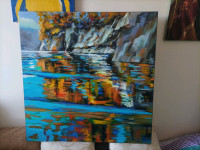  Muskoka 2  original oil painting on canvas 40" by 40"