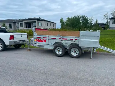 Description -12’ X 6’ Dump Trailer for rent -Sides are 24" high -twin 5200lbs axle -you can load up...