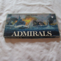 1972 ADMIRALS JEU de STRATEGIE COMBAT NAVAL PARKER BROTHERS..