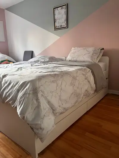 Lit avec lit-tiroir + rangt (SLAKT), View more