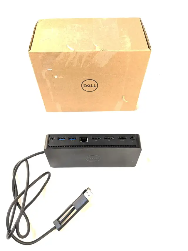 Dell D6000 Universal Dock Station USB 3.0 USB-C 4K Dock Only in Laptop Accessories in City of Toronto - Image 2