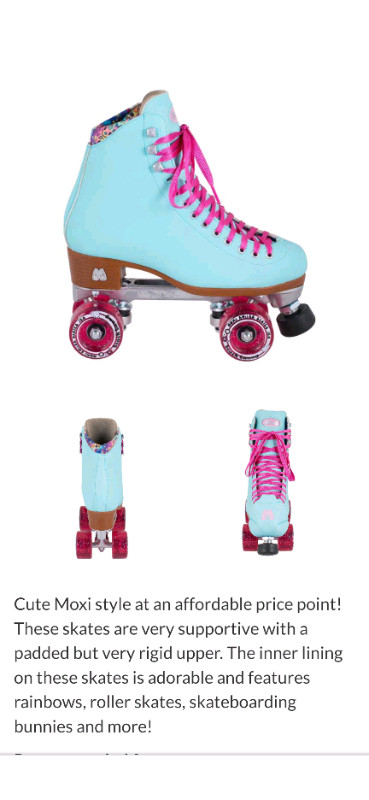 Moxi Beach Bunny Roller skates brand new in box $237, used for sale  