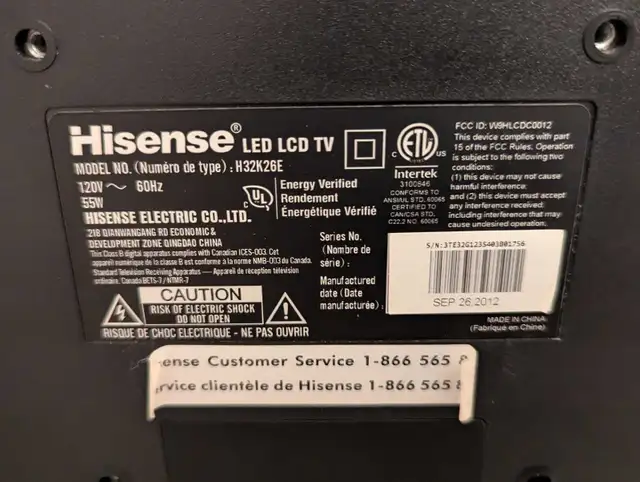 flat screen TV Hisense 32 inches  in TVs in Ottawa - Image 3