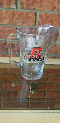 Rickard's Red glass beer pitcher 