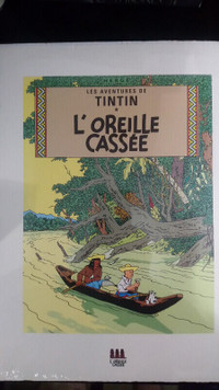 Poster Tintin : L'Oreille Cassée