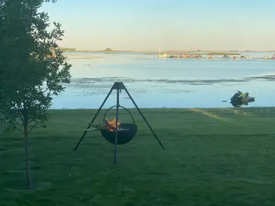 This unique firepit is a group pleaser! Adjustable heights Demands some room Contact us for all the...