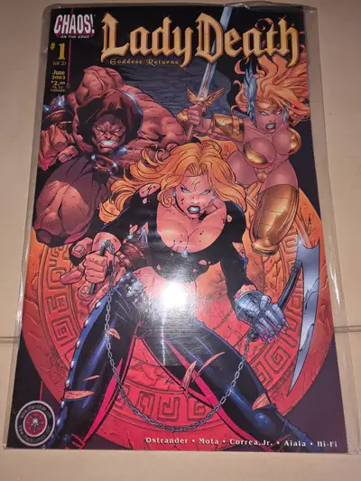 Lady Death Goddess Returns #1 Of 2 June 2002 Chaos Comics Novel, View more