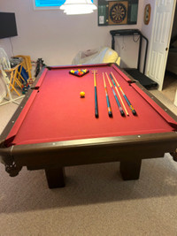 4 x 8 slate Pool table