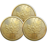 1 oz 24 KT Gold Maple Leaf Coin - Pièce en or feuille d’érable c