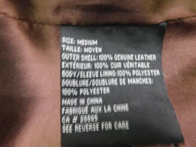 Retro Genuine Leather Jacket Men's Size M in Men's in Kitchener / Waterloo - Image 5