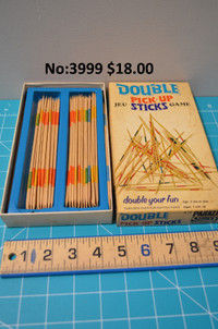 Jeu d'habileté double pick up sticks vintage 1967