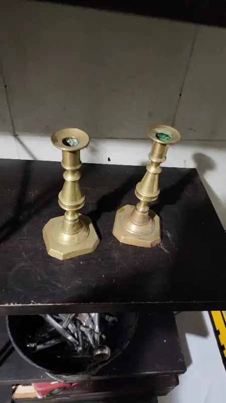 Brass candle holder stands 7'' in Home Décor & Accents in Oakville / Halton Region - Image 9