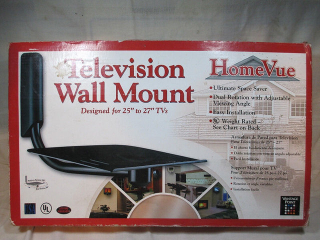 HomeVue Vantage Point Television Wall Mount For 25 to 27 Inch TV in Video & TV Accessories in Dartmouth