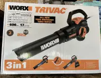 Leaf Blower, Mulcher, Vacuum WORX WG512 Trivac2.0