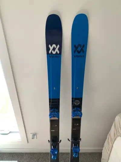 Skis are near mint condition. Used only 3 times. Part of volks freeride/all mountain series. Lightwe...