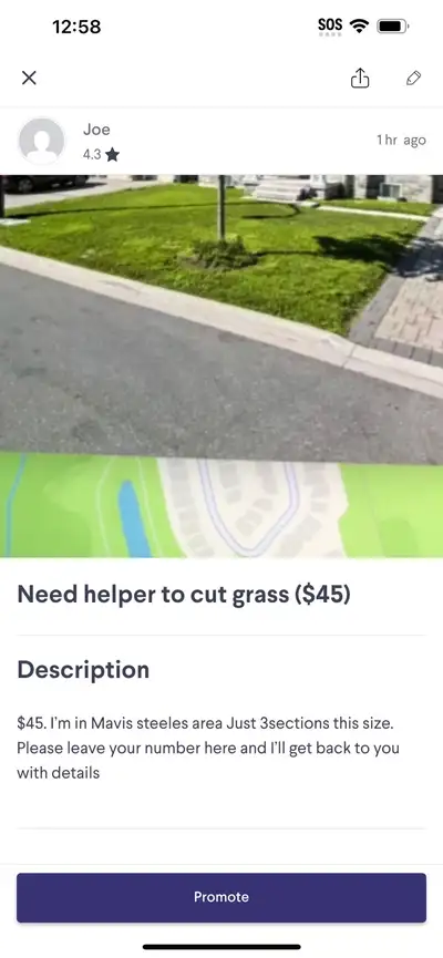 Need Grasscutting help ($45), View more