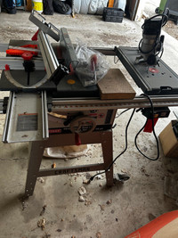 Mastercraft Table Saw and router