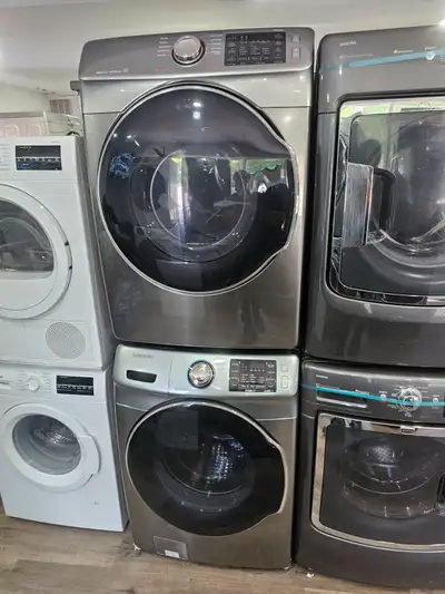[Samsung 27" Stainless Steel Front-Load Stackable Washer Dryer]*, View more