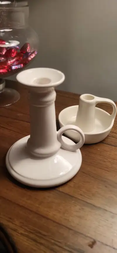 Two candle holders $5 each, View more