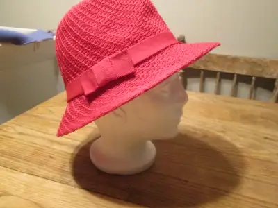 Fusha pink hat, would make a great church hat
