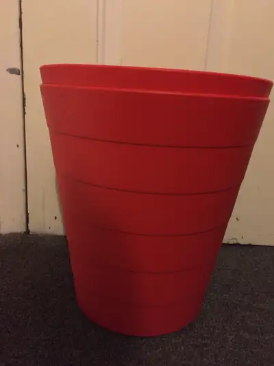 Ikea pail/waste /waste basket I have two can sell together or separate Two for$5 or one $3 Dimension...