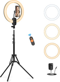 NEW: 12" Selfie Ring Light with 63" Tripod Stand
