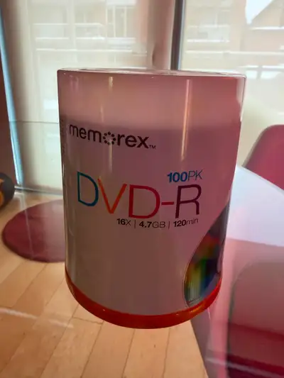 100 Pack Memorex DVD-R (4.7 GB / 16X / 120 MIN), View more