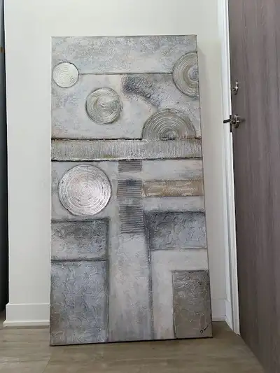 Very large textured painting - canvas wall art abstract, View more