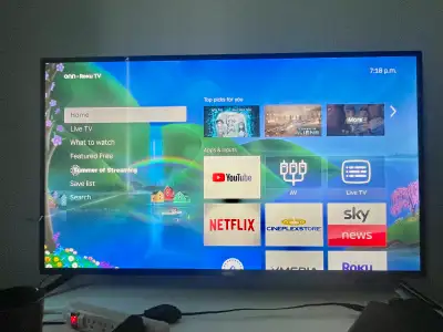 onn 43” Class 4K UHD (2160P) LED Roku Smart Tv, View more