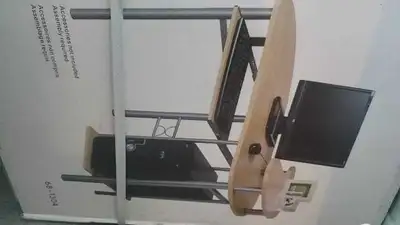 Compact Computer Desk / Workstation with Keyboard Tray, View more