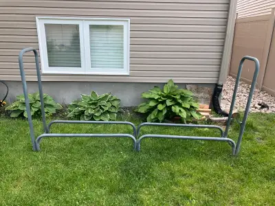 10’ firewood rack assembled