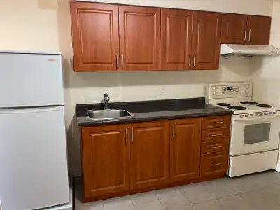 Near SQUARE Very Clean One Bedroom Basement Apartment for Rent