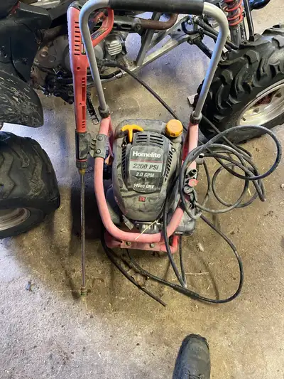 This Homelite pressure washer, with a 2200 PSI and 2.0 GPM, is up for sale. It could be great for so...