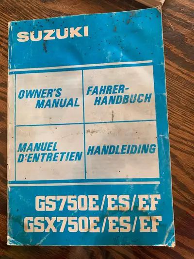 Suzuki 750 owners manual