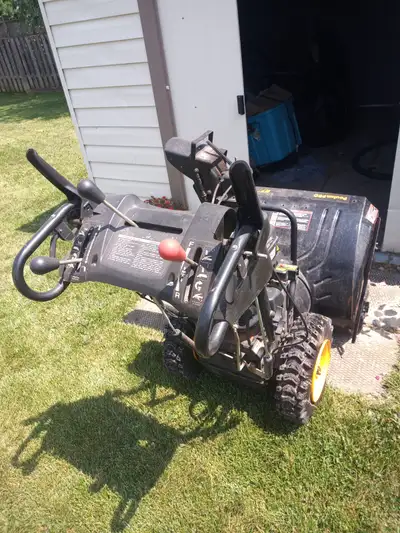 Snowblower. 5.5 hp brigs and. Straton motor in great shape runs, View more