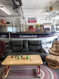 89 Sylvan “Elimintor” Aluminum Boat with 60 HP and 9.9 HP Kicker