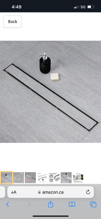 New SaniteModar 48 inch Linear Shower Drain, 2 in 1 Tile Insert