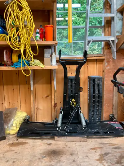 like new atv snow plow blade off a 2019 yamaha grizzly blade is composite