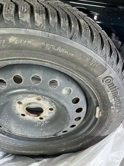 Good used snow tires Steel rims 2007 Accord bolt pattern.