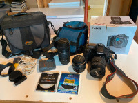 Canon EOS 40D plus lenses and accessories