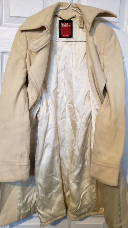 Miss Sixty Ivory Fall/Winter Coat Ladies Size XS in Women's - Tops & Outerwear in Kawartha Lakes - Image 4