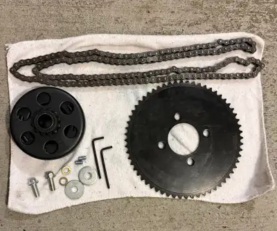 All items have been assembled but never used when engine was running. Sprocket: -#35 Chain and 60 to...