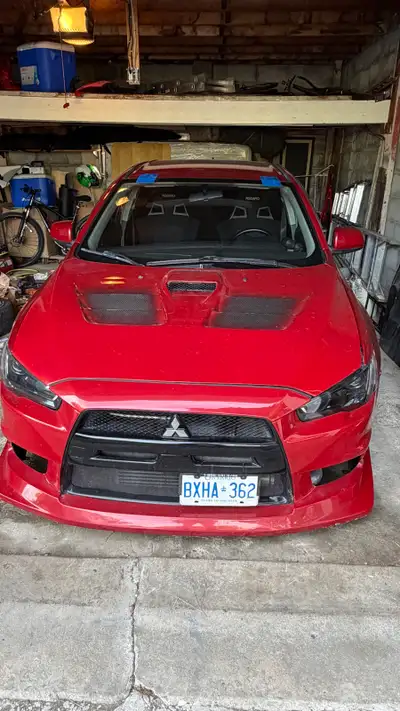 2008 Mitsubishi Evolution GSR Track One Adjustable Coilovers Carbon Fiber Hood AEM Cold Air Intake F...