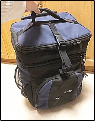 Insulated Cloth Food Storage with Pull Handle and Wheels $30, View more