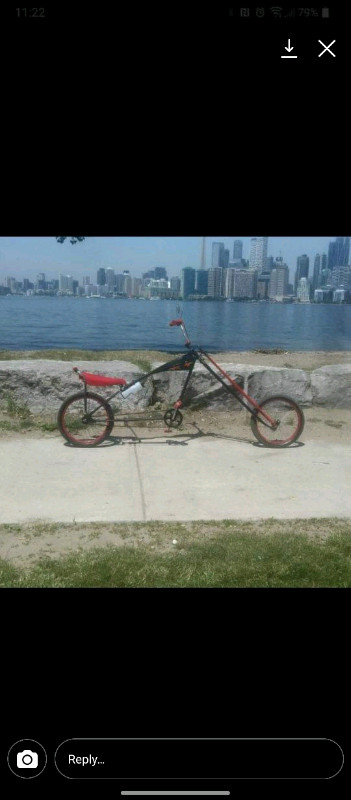 Custom chopper bicycle for sale  