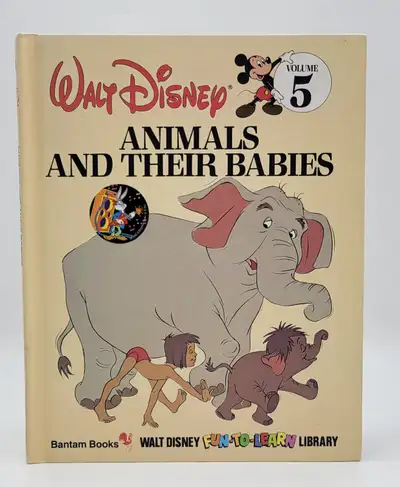 Vintage Walt Disney Animals and Their Babies Book, View more
