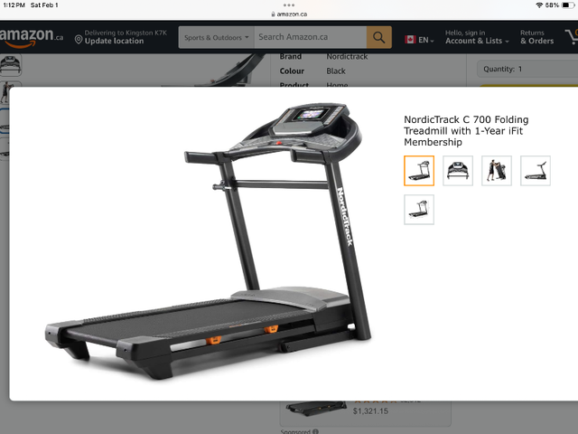 Treadmill Nordic track C 700 in Exercise Equipment in Kingston - Image 4