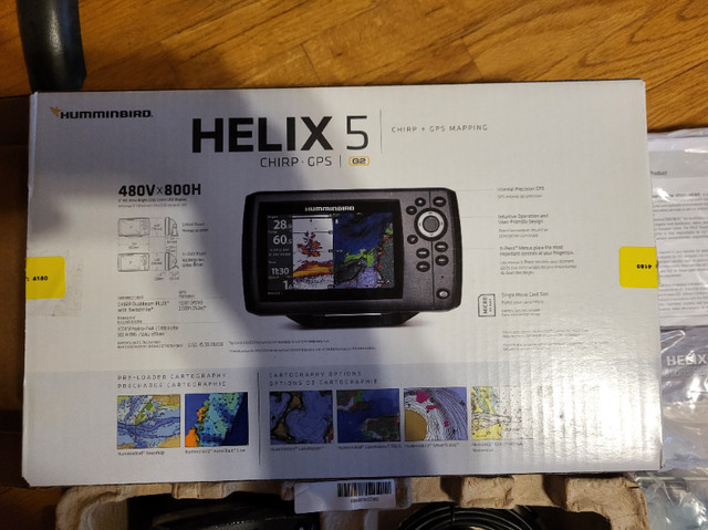 Humminbird Helix 5 GPS and Chirp Fishfinder New in box in Other in Cole Harbour