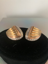 14kt Gold & Diamond Earingspl of