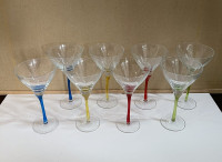 PRICE LOWERED!!!!  Set of 8 Martini glasses
